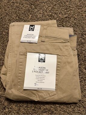 Member's Mark Mason Straight-Fit 5-Pocket Pants - Khaki